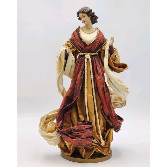 Ethan Allen Italy Paper Mache Lady Figurine 16\